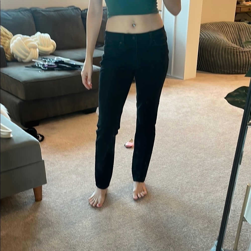 LOFT Women's Black Straight Leg Jeans